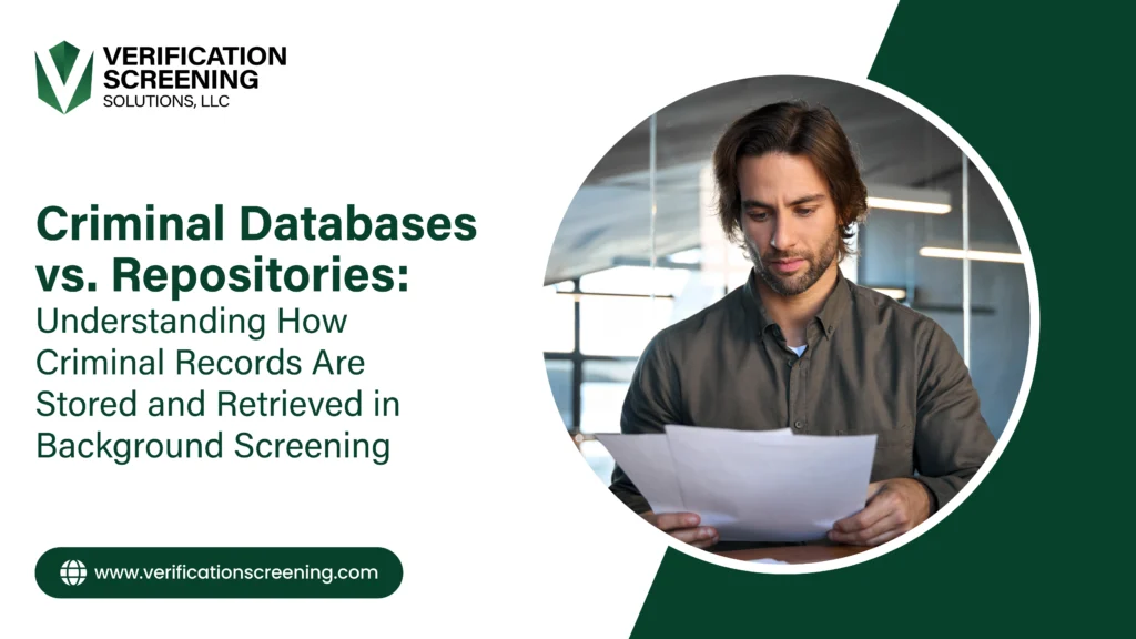 Criminal Databases vs. Repositories